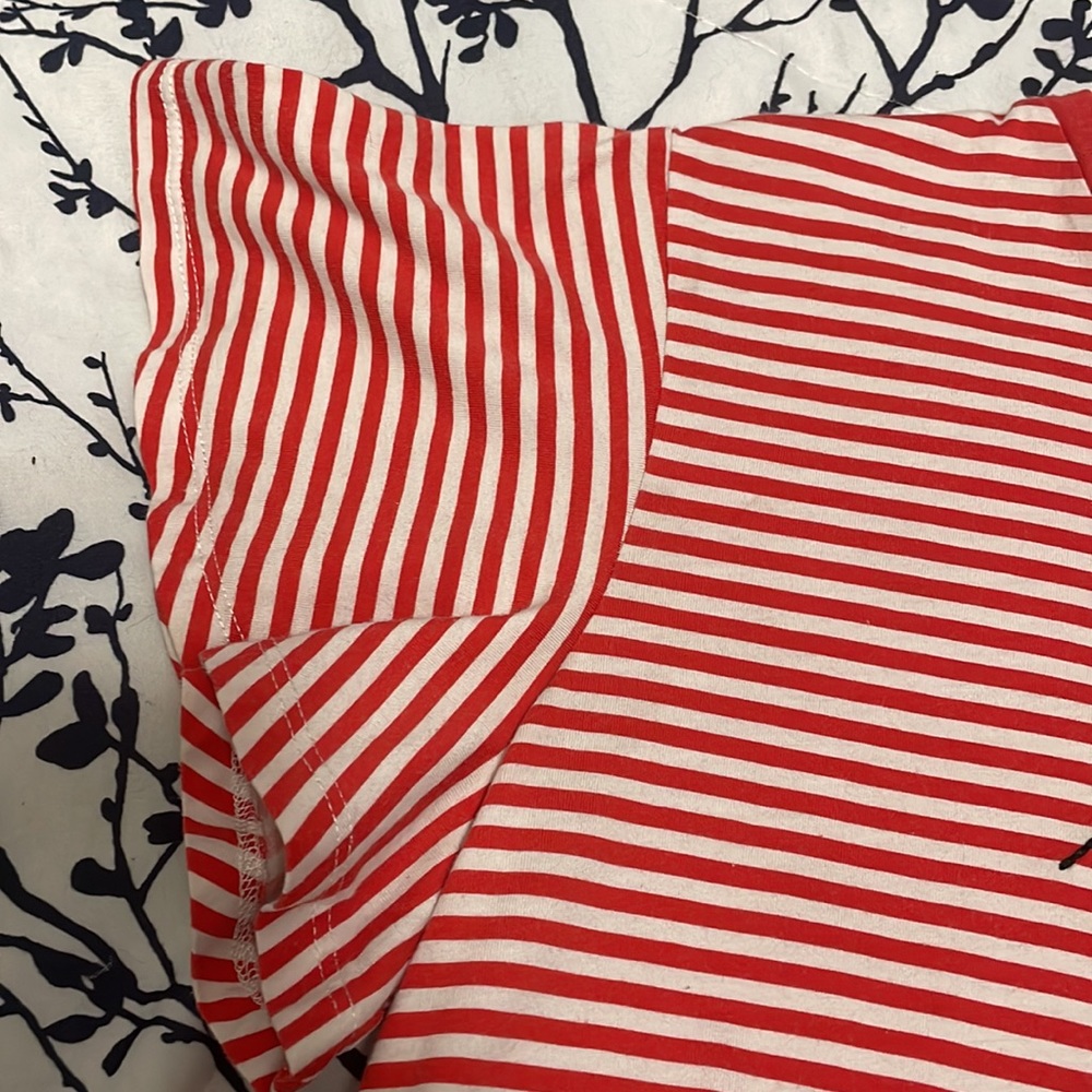 Divided H&M striped flutter sleeve boy bye small crop top - Picture 6 of 6